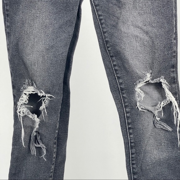 Levi's 711 Distressed Black/Grey Skinny Jeans 27 - Picture 4 of 8